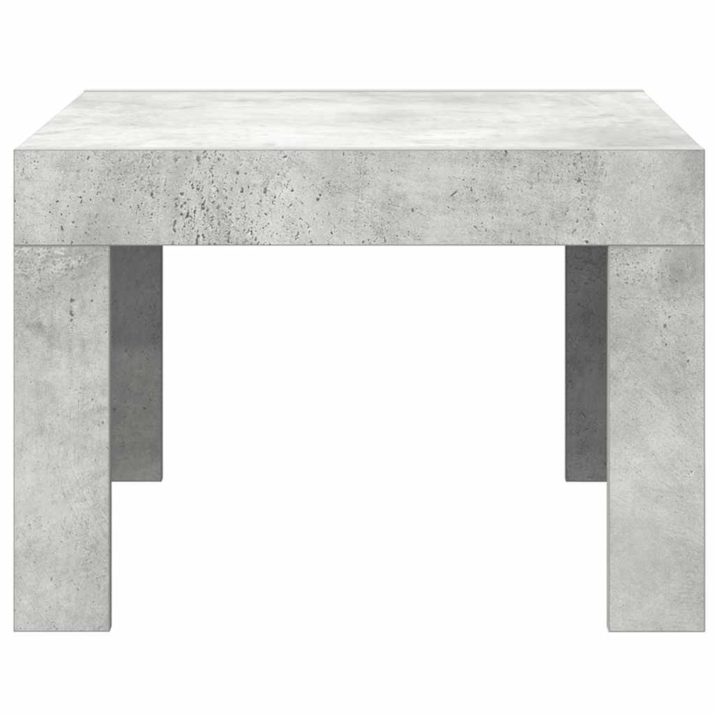 Table basse gris béton 50x50x35 cm bois d'ingénierie - XIOS