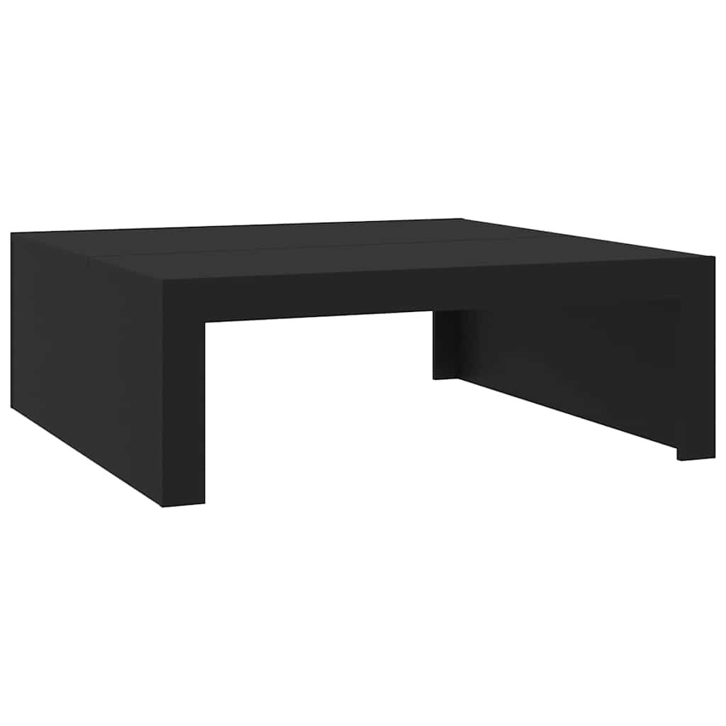 Table basse noir 100x100x35 cm bois d'ingénierie - XIOS
