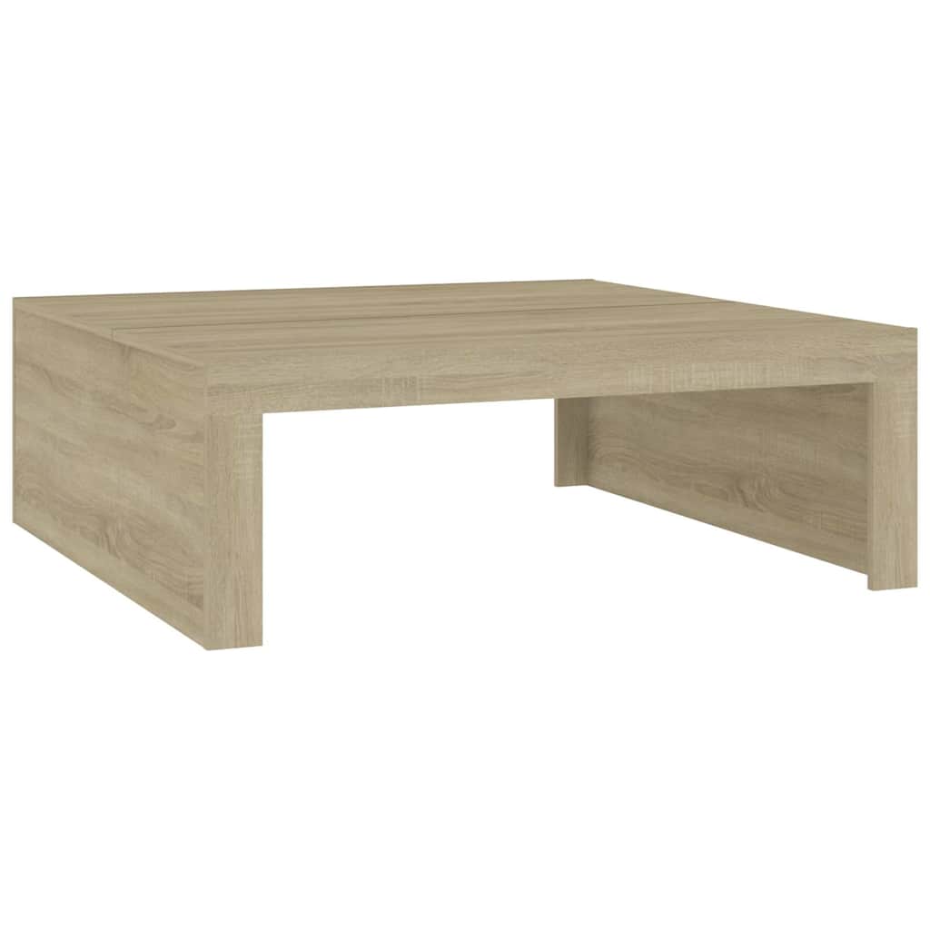 Table basse Chêne sonoma 100x100x35 cm Bois d'ingénierie - XIOS