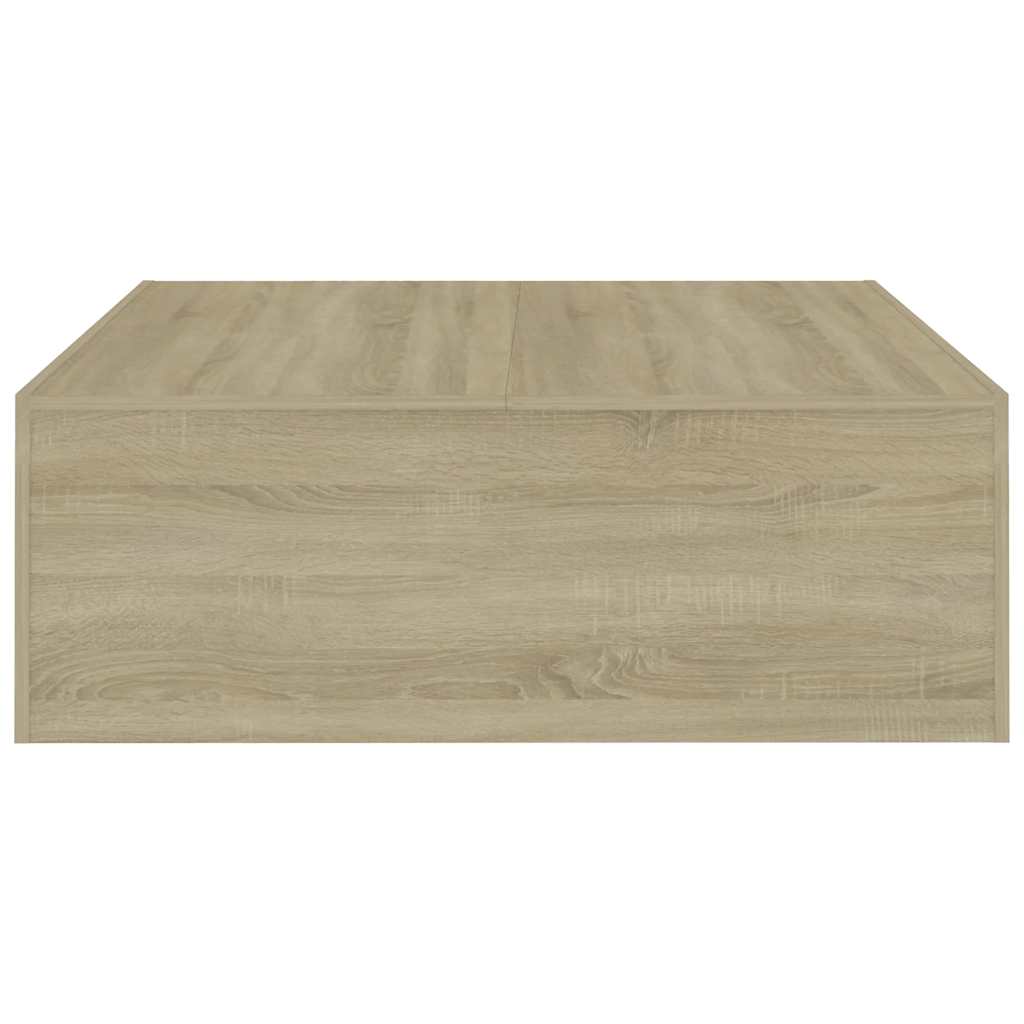 Table basse Chêne sonoma 100x100x35 cm Bois d'ingénierie - XIOS