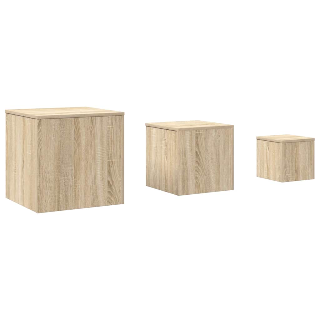 Tables d'appoint 3 pcs Chêne Sonoma Aggloméré - XIOS