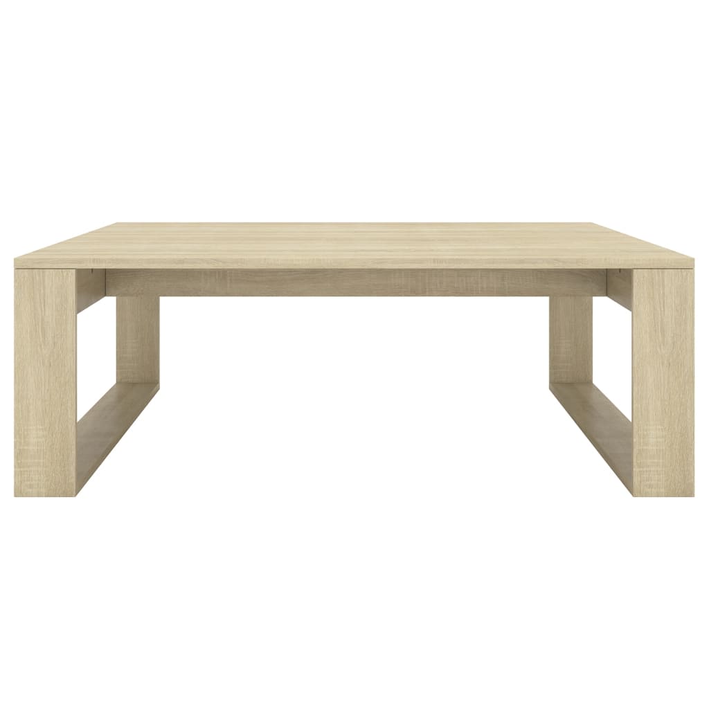 Table basse Chêne sonoma 100x100x35 cm Bois d'ingénierie - XIOS