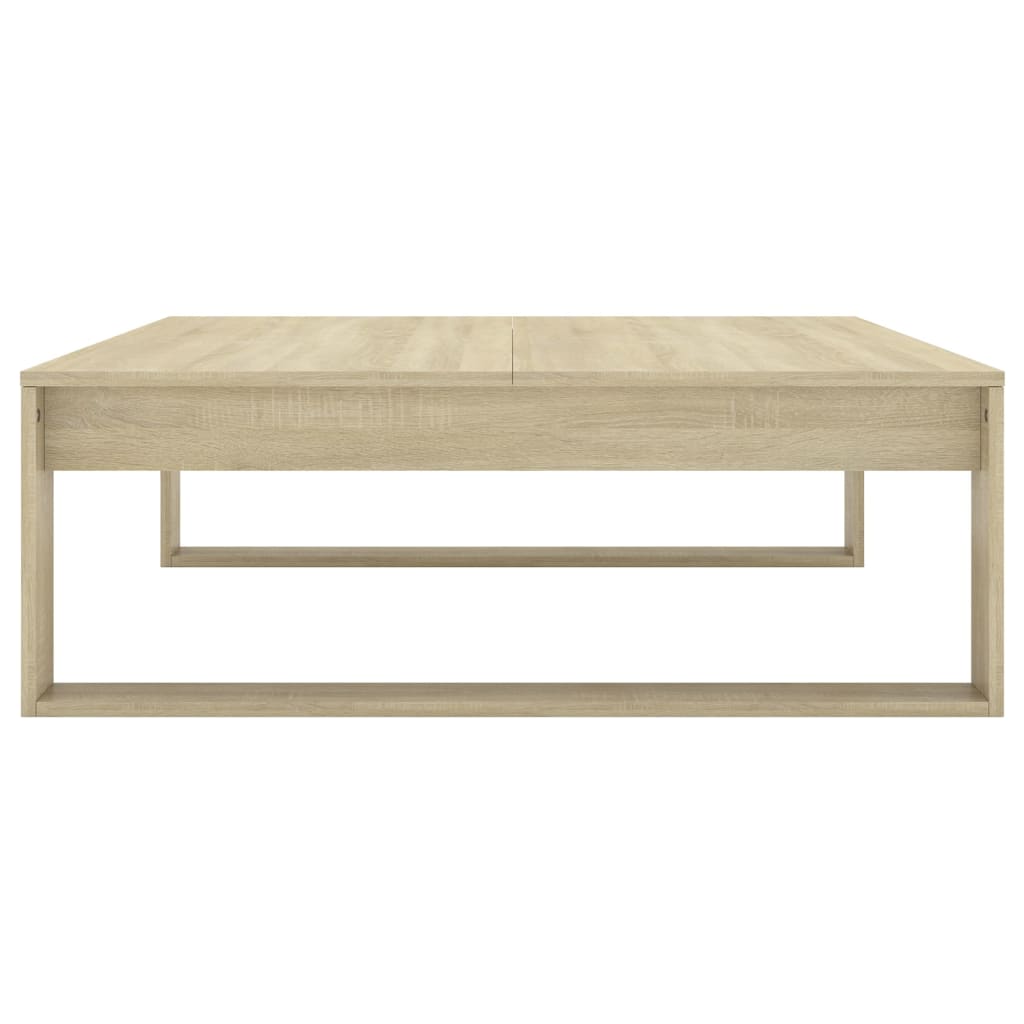 Table basse Chêne sonoma 100x100x35 cm Bois d'ingénierie - XIOS