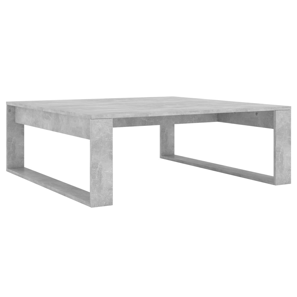 Table basse Gris béton 100x100x35 cm Bois d'ingénierie - XIOS