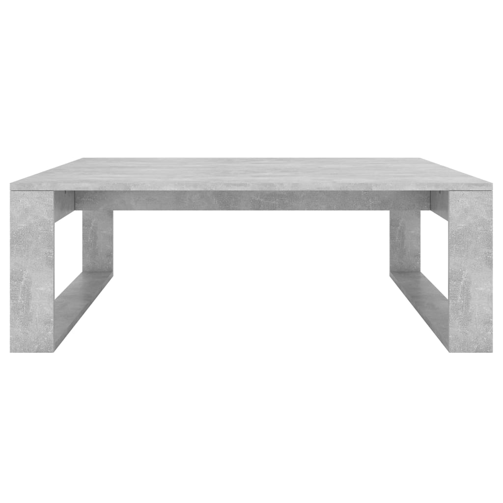 Table basse Gris béton 100x100x35 cm Bois d'ingénierie - XIOS