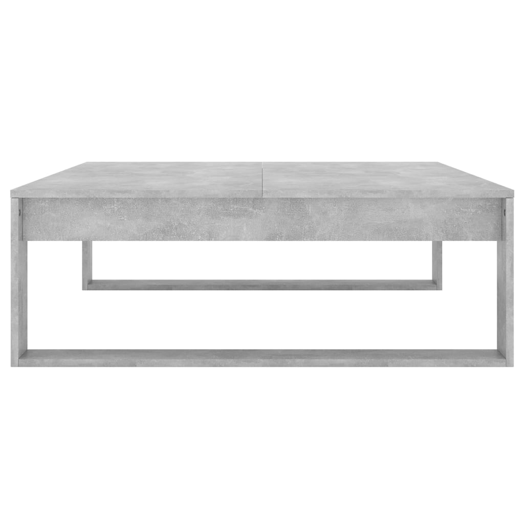 Table basse Gris béton 100x100x35 cm Bois d'ingénierie - XIOS