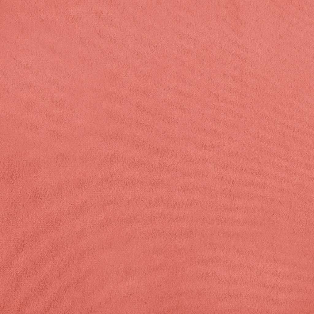 Canapé-lit à 2 places avec deux oreillers Rose Velours - XIOS