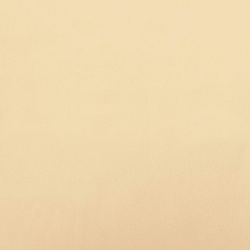 Canapé-lit à 2 places avec deux oreillers Crème Velours - XIOS