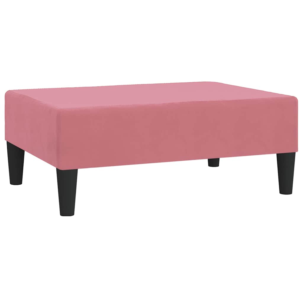 Repose-pied Rose 78x56x32 cm Velours - XIOS
