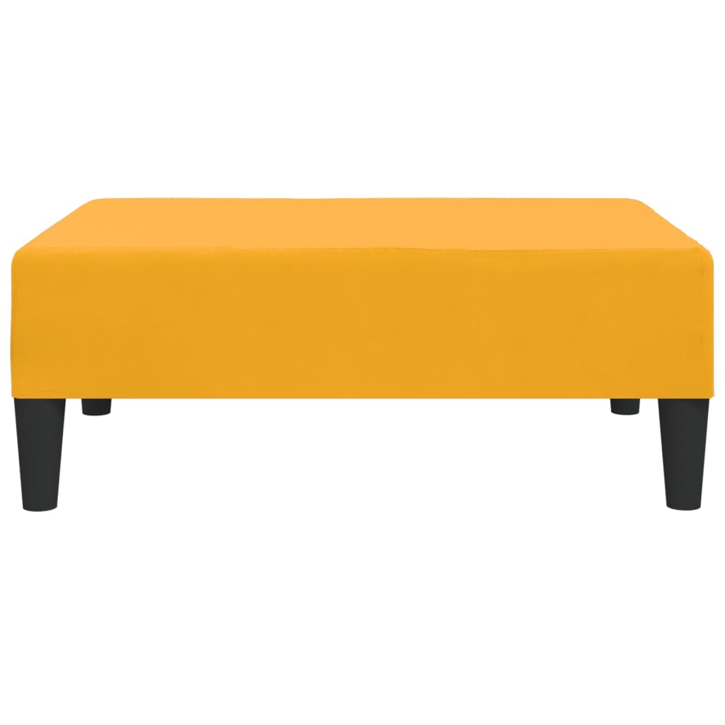 Repose-pied Jaune 78x56x32 cm Velours - XIOS