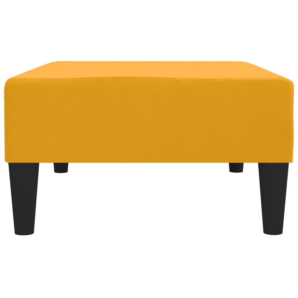 Repose-pied Jaune 78x56x32 cm Velours - XIOS