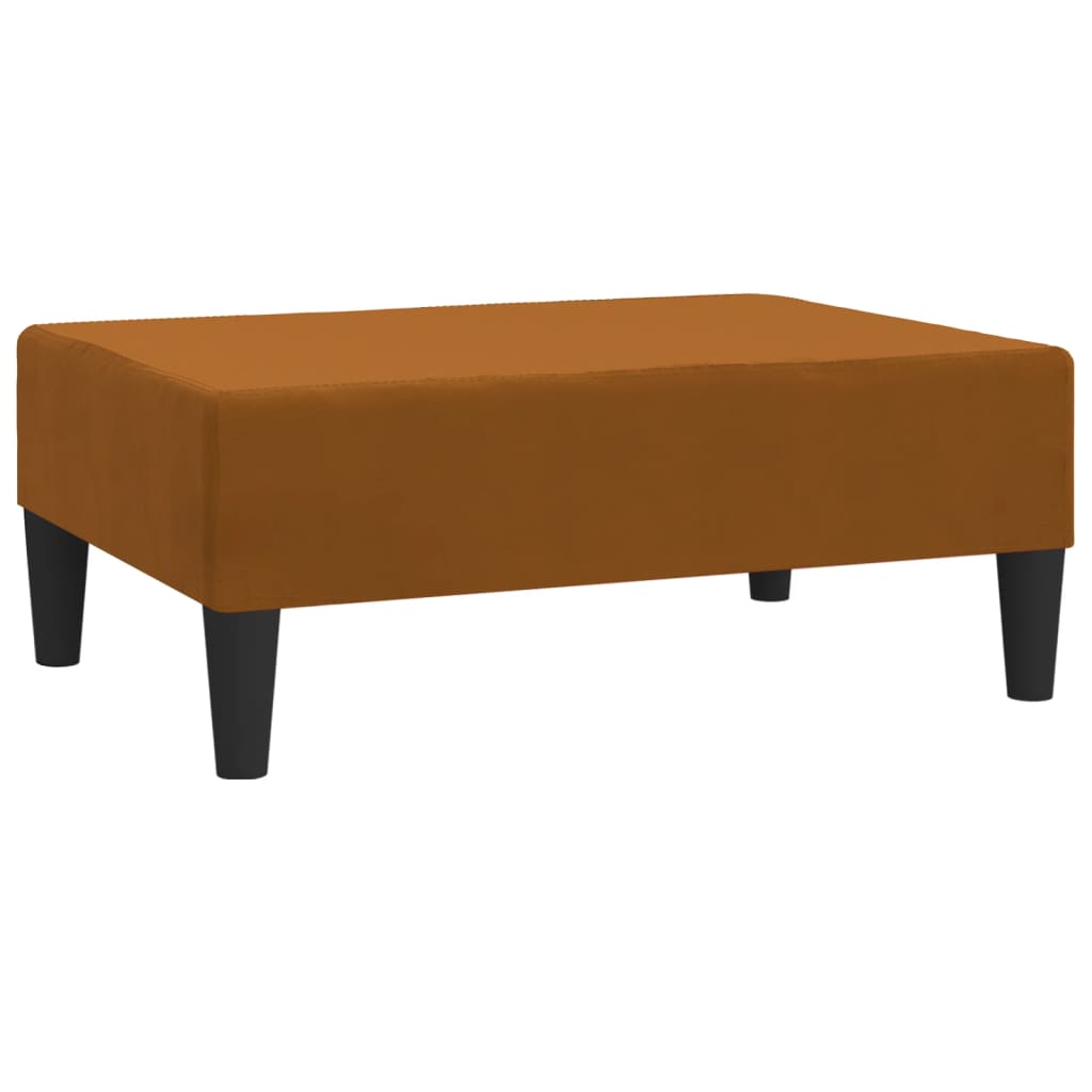 Repose-pied Marron 78x56x32 cm Velours - XIOS