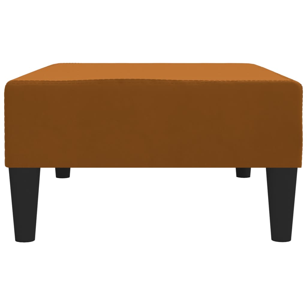 Repose-pied Marron 78x56x32 cm Velours - XIOS