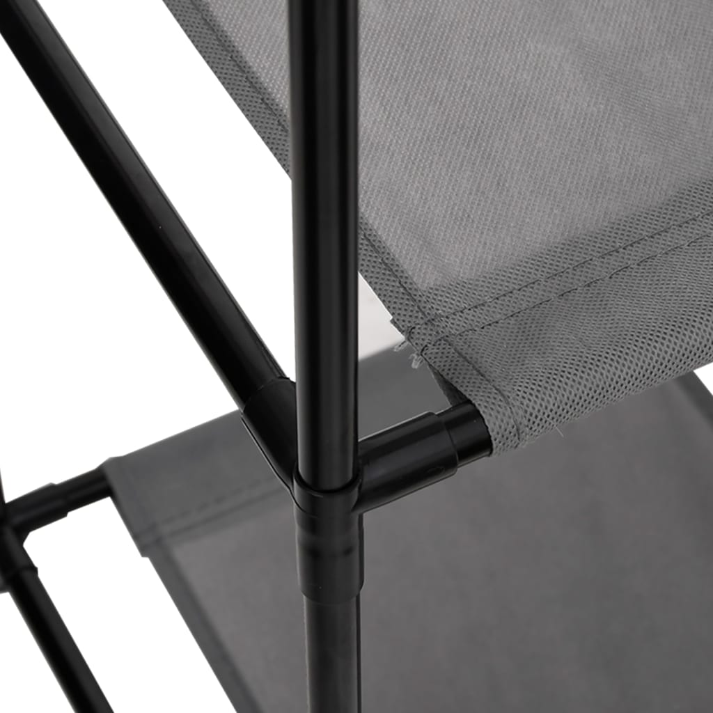 Armoire de rangement 3 tiroirs en tissu Gris 34x34x101 cm Acier - XIOS