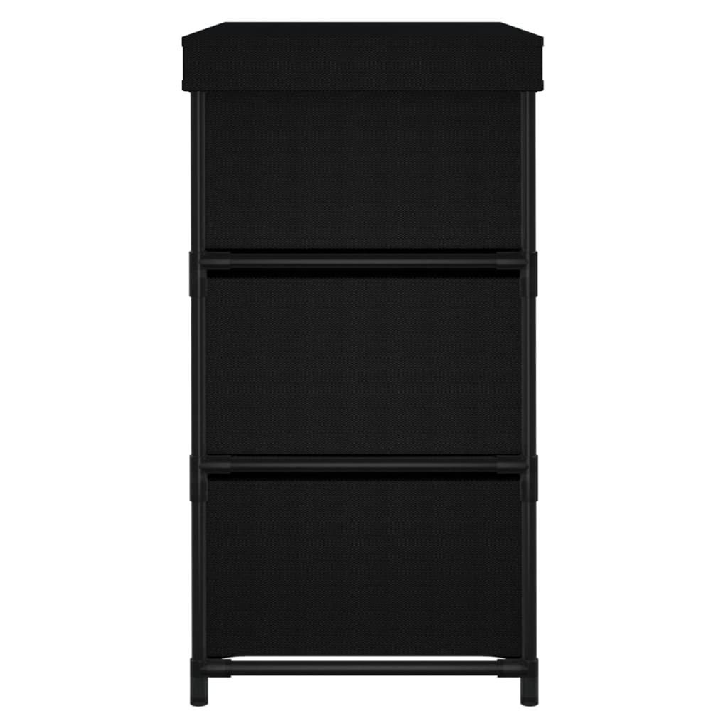 Armoire de rangement avec 6 tiroirs 55x29x55 cm Noir Acier - XIOS