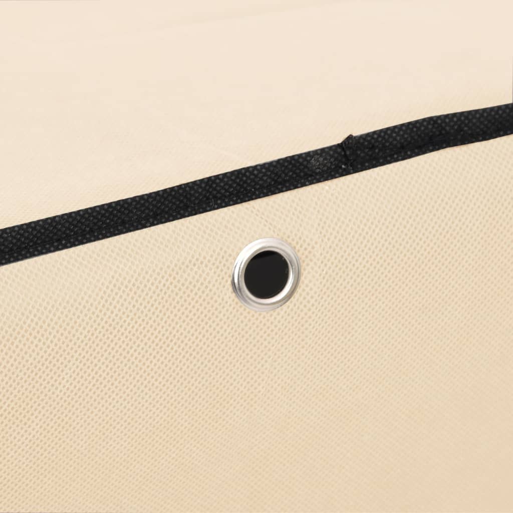 Armoire à chaussures Crème 60x28x90 cm Tissu - XIOS