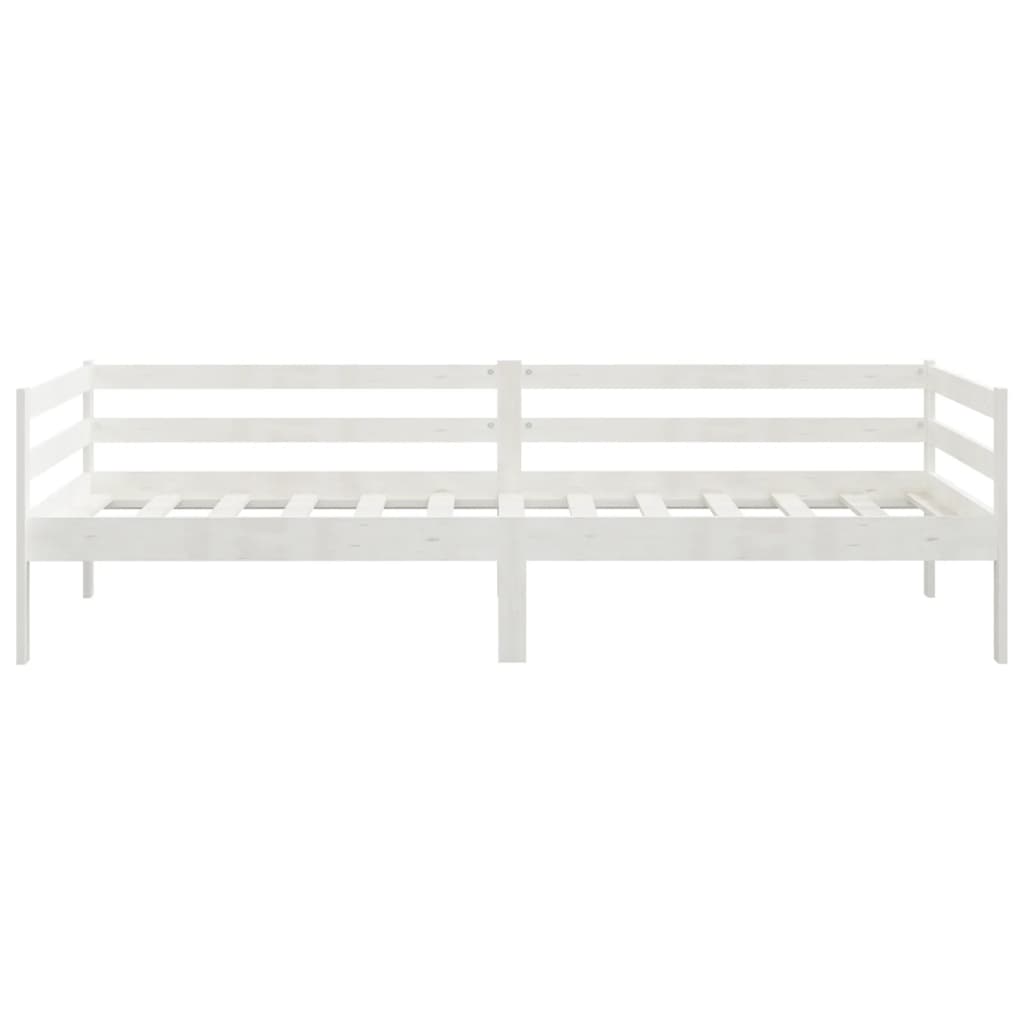Lit de jour sans matelas blanc bois de pin massif 90x200 cm - XIOS