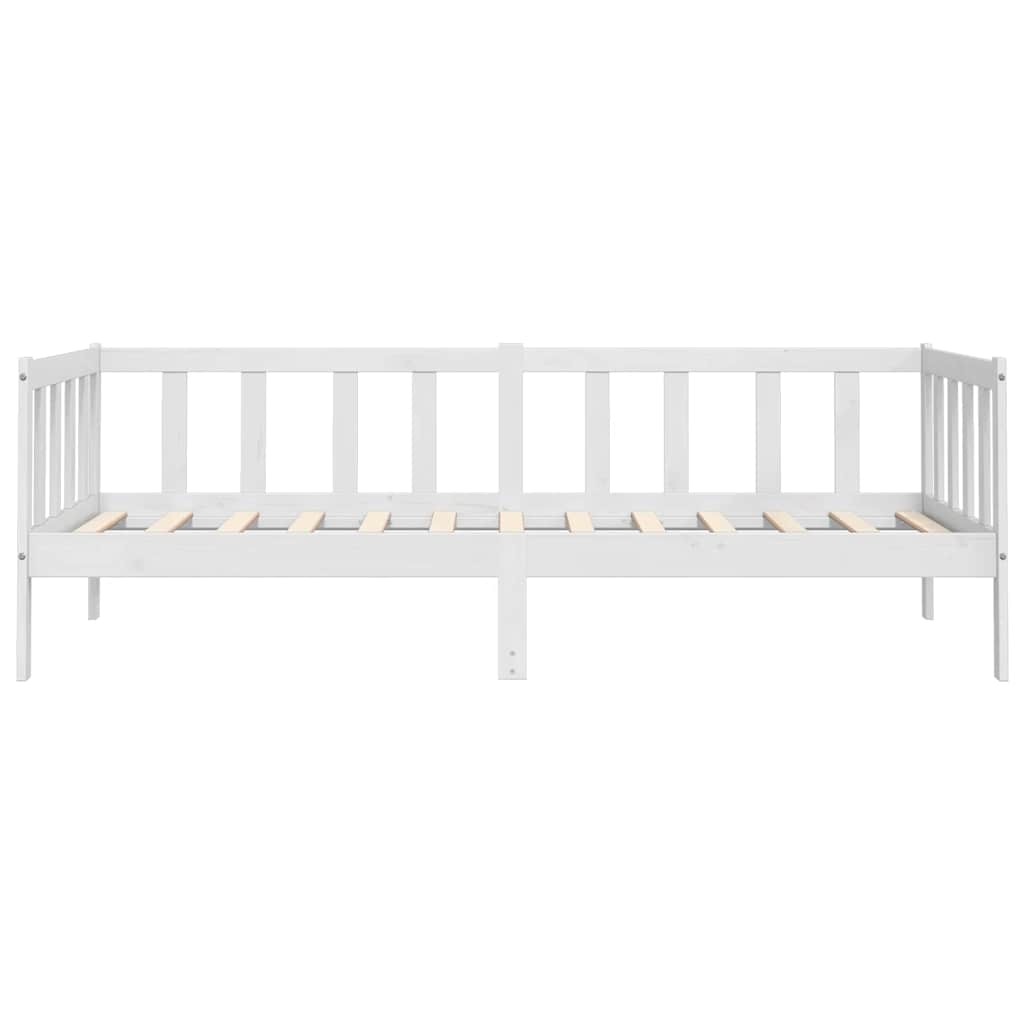 Lit de jour sans matelas blanc bois de pin massif 90x200 cm - XIOS