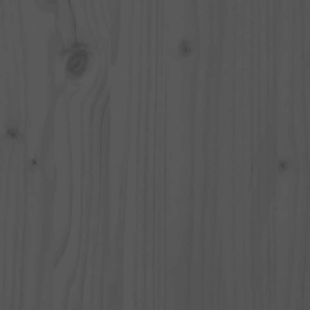 Lit de jour sans matelas gris bois de pin massif 90x200 cm - XIOS