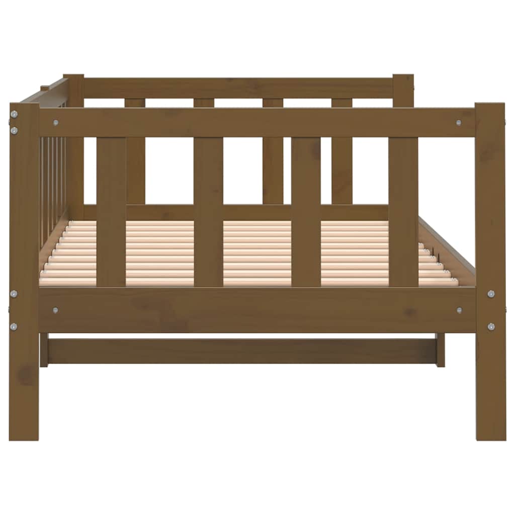 Lit de jour sans matelas marron miel bois pin massif 90x200 cm - XIOS