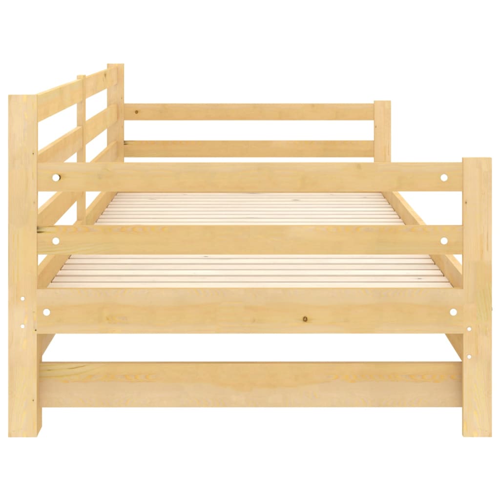 Lit coulissant sans matelas 2x(90x200) cm