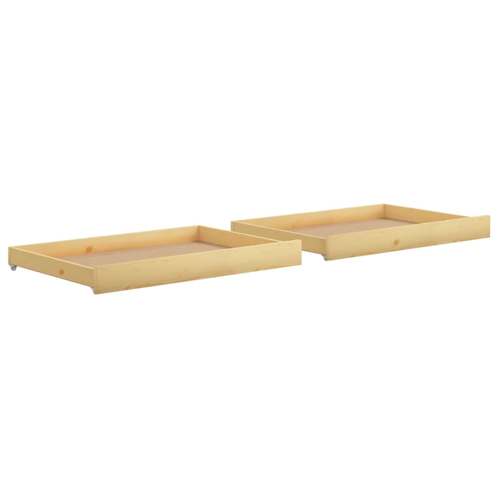 Tiroirs de lit 2 pcs Bois de pin massif - XIOS
