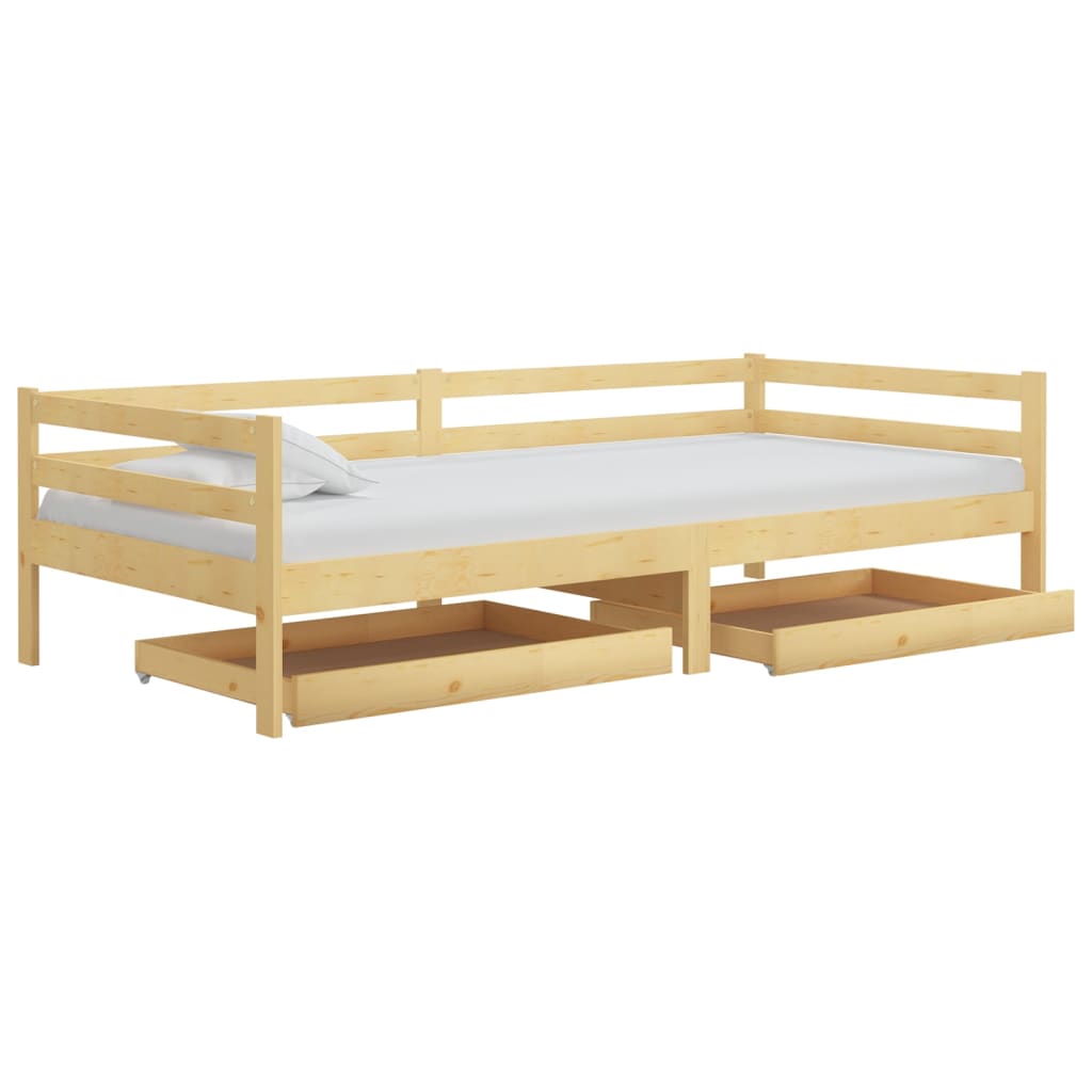 Tiroirs de lit 2 pcs Bois de pin massif - XIOS