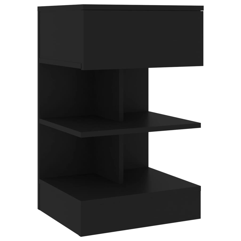 Tables de chevet 2 pcs Noir 40x35x65 cm - XIOS