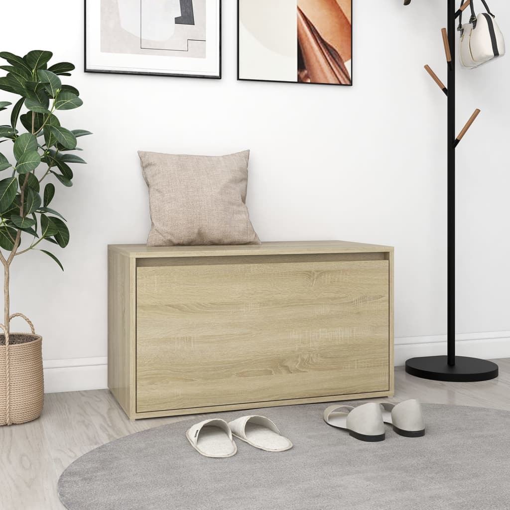 Banc d'entrée 80x40x45 cm Chêne sonoma Bois d'ingénierie - XIOS