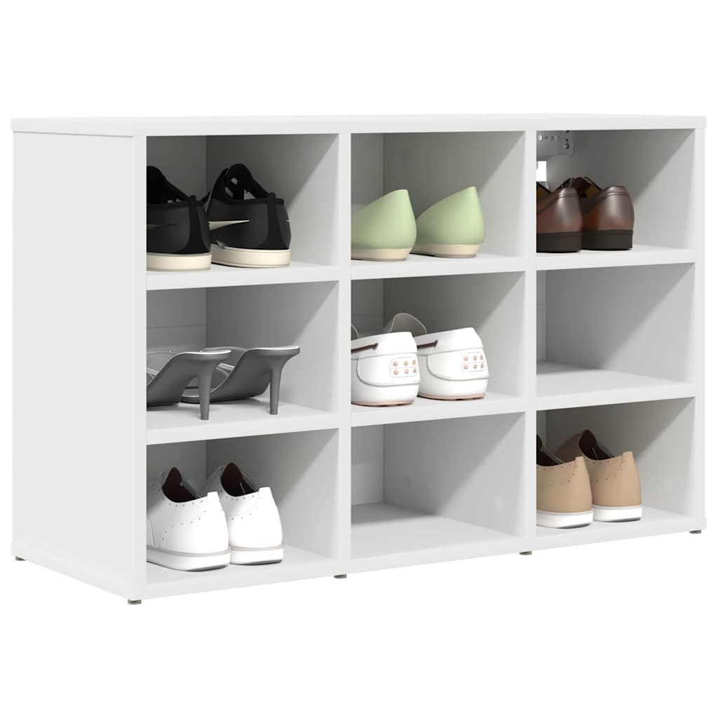 Cabinet à chaussures Blanc 77,5 x 30 x 51 cm Bois d'ingénierie - XIOS