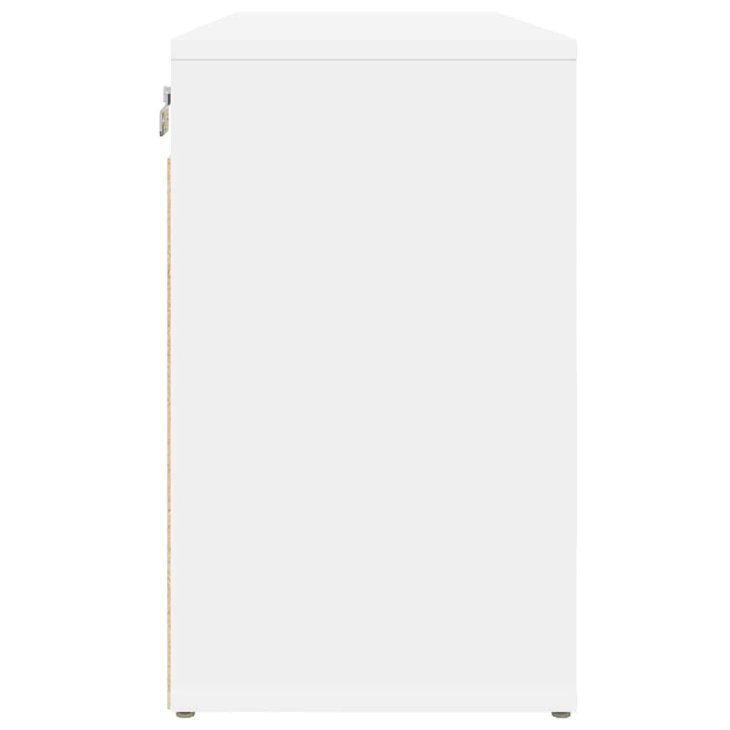 Cabinet à chaussures Blanc 77,5 x 30 x 51 cm Bois d'ingénierie - XIOS