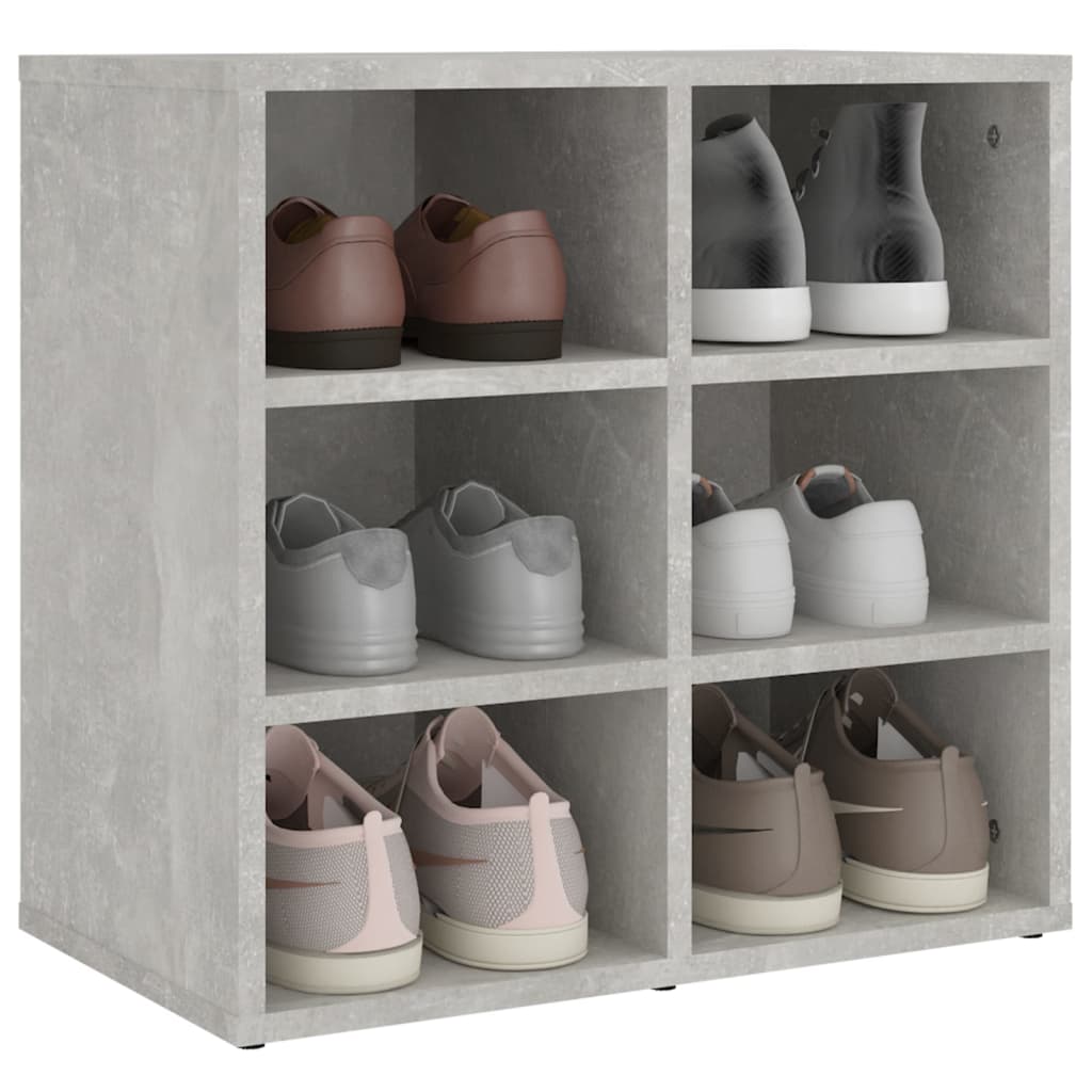 Armoire à chaussures Gris béton 52,5x30x50 cm - XIOS