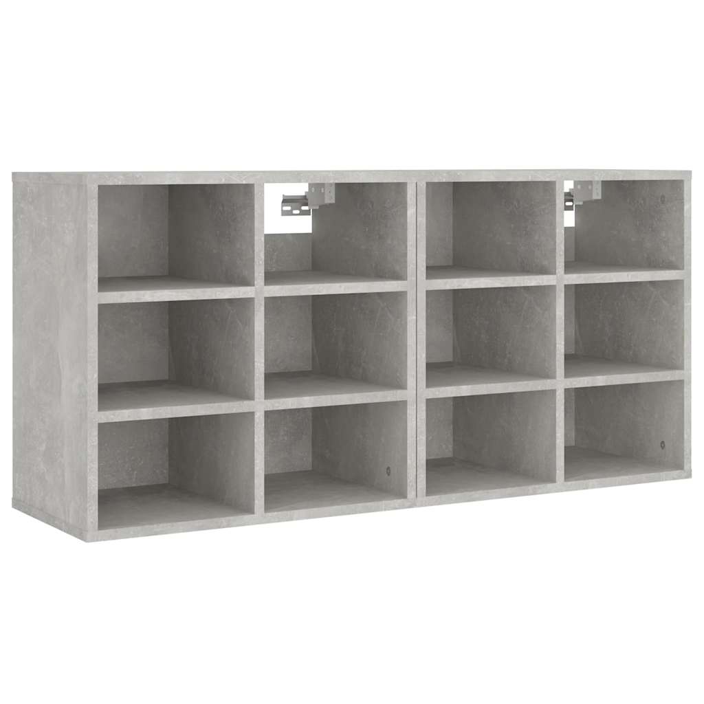 Armoires à chaussures 2 pcs Gris béton 52,5x30x50 cm - XIOS