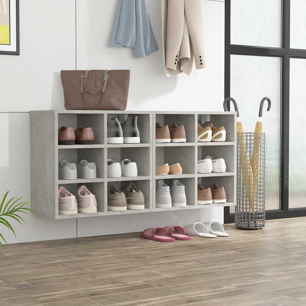 Armoires à chaussures 2 pcs Gris béton 52,5x30x50 cm - XIOS