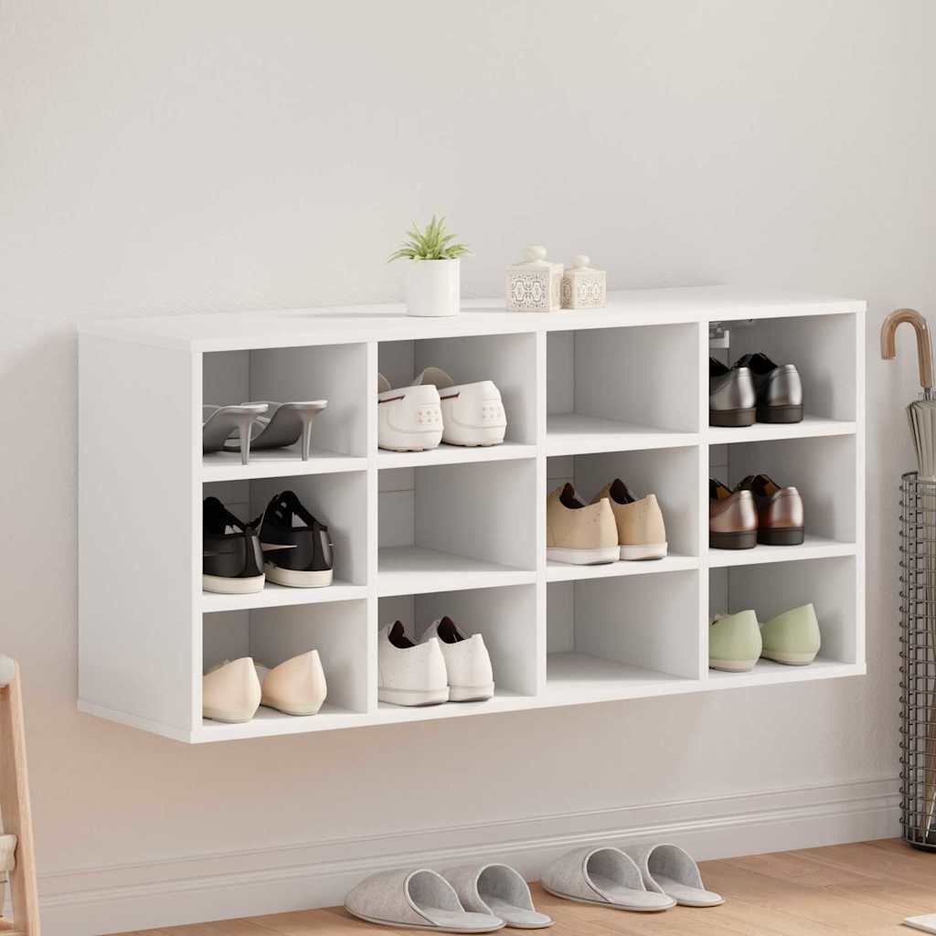 Cabinet à chaussures Blanc 103 x 30 x 51 cm Bois d'ingénierie - XIOS
