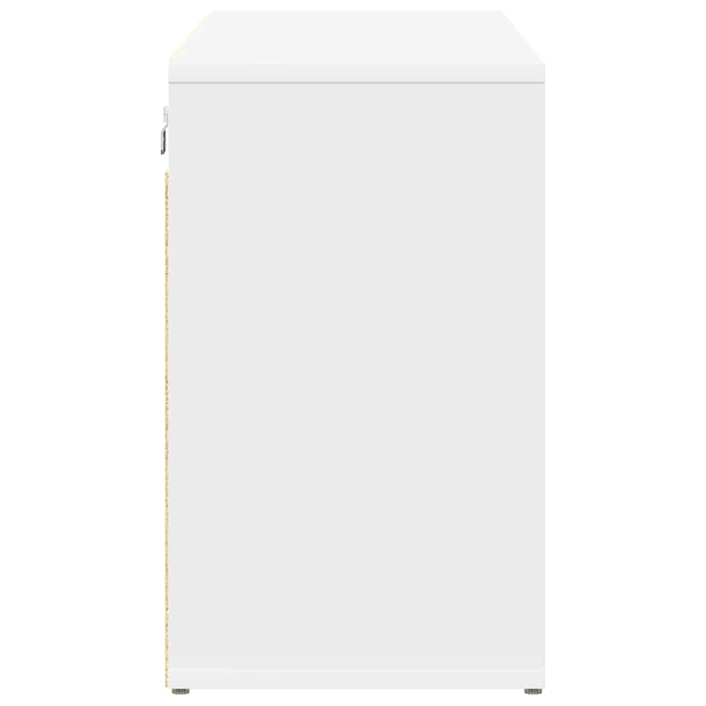 Cabinet à chaussures Blanc 103 x 30 x 51 cm Bois d'ingénierie - XIOS
