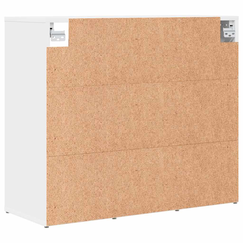 Cabinet à chaussures Blanc 77,5 x 30 x 67 cm Bois d'ingénierie