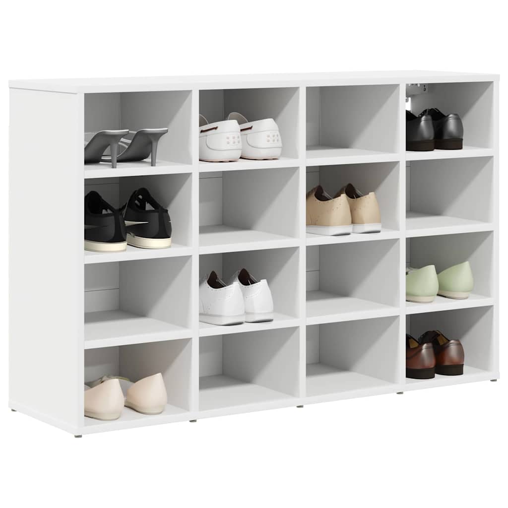 Cabinet à chaussures Blanc 103 x 30 x 67 cm Bois d'ingénierie