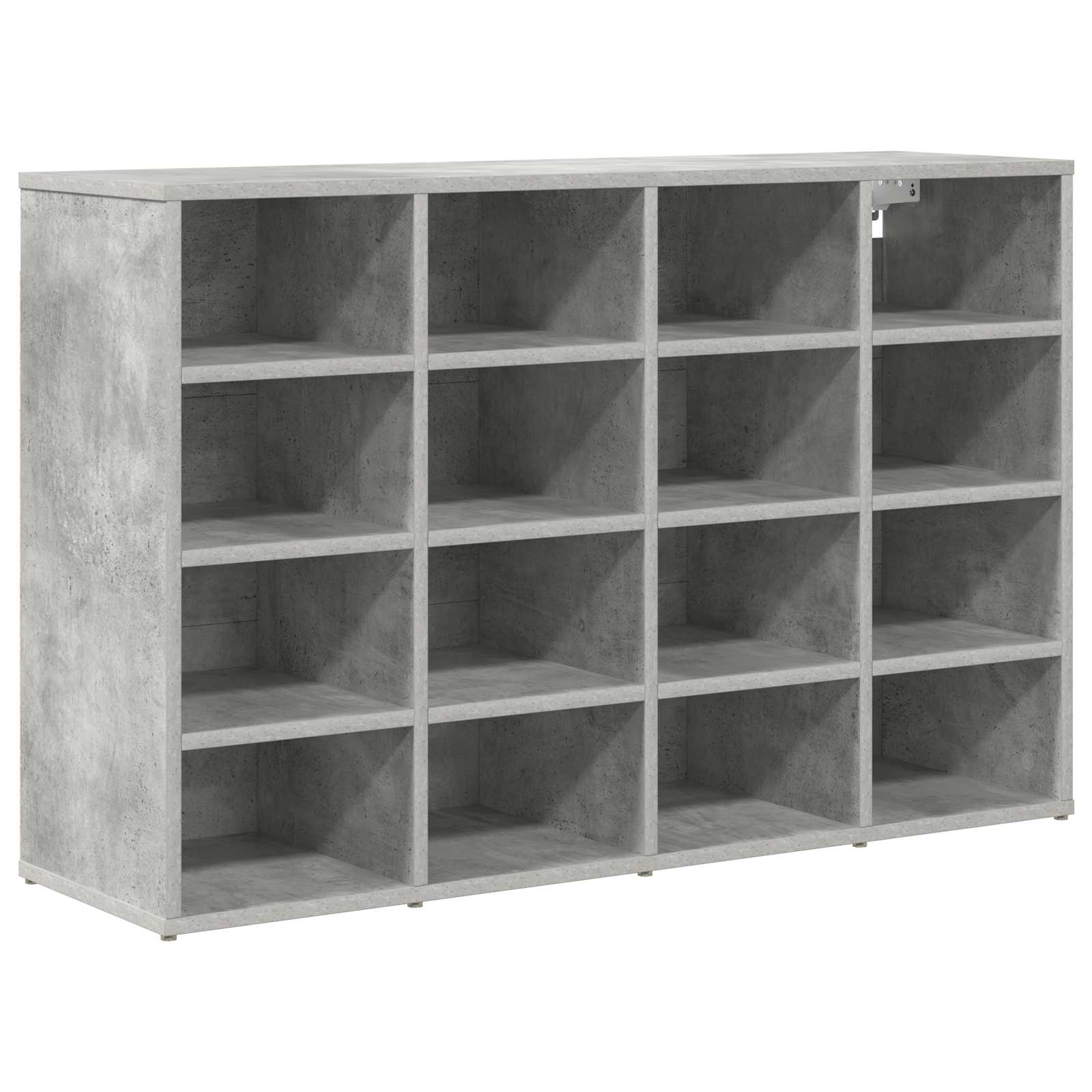Cabinet à chaussures avec étagère Gris béton 103 x 30 x 67 cm - XIOS