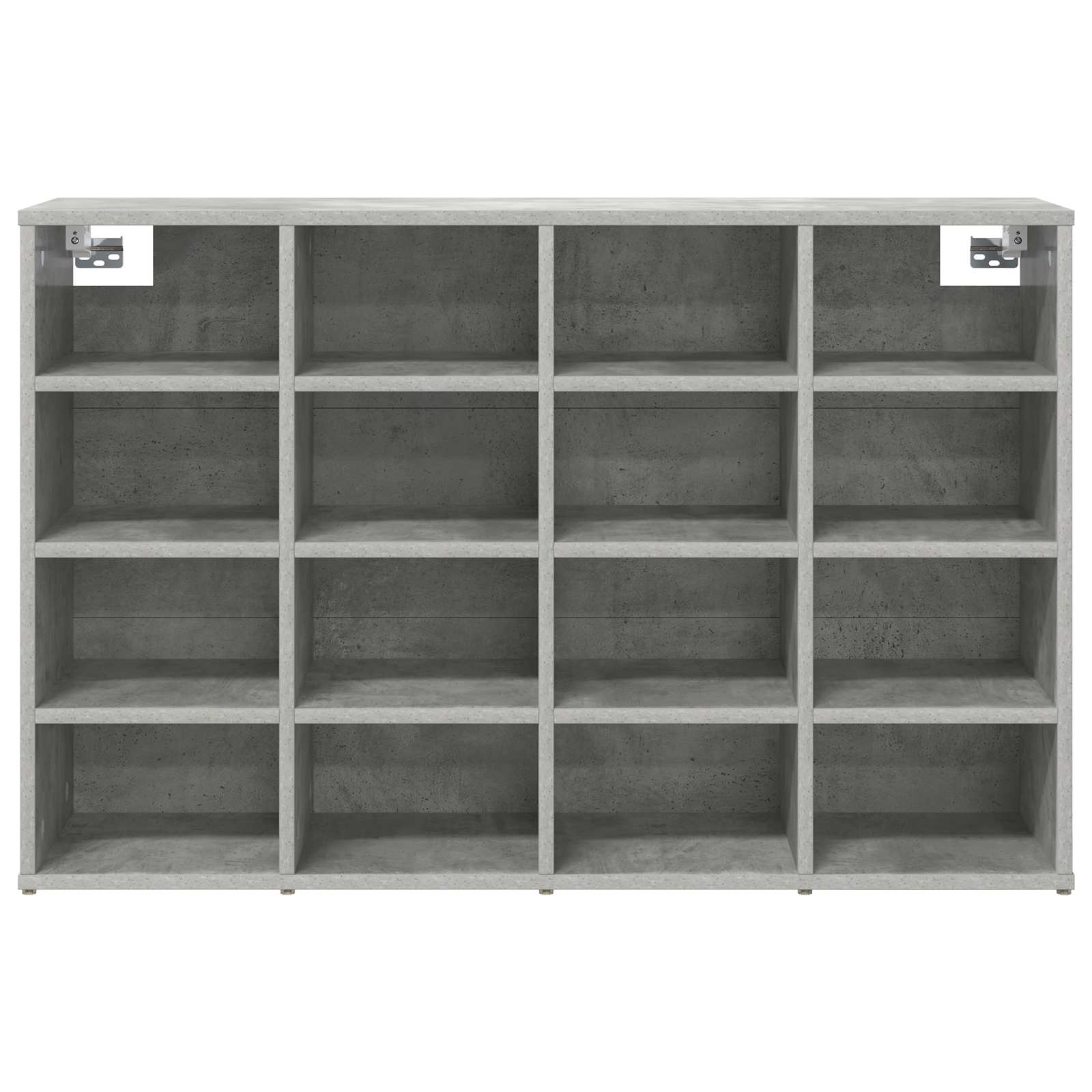 Cabinet à chaussures avec étagère Gris béton 103 x 30 x 67 cm - XIOS