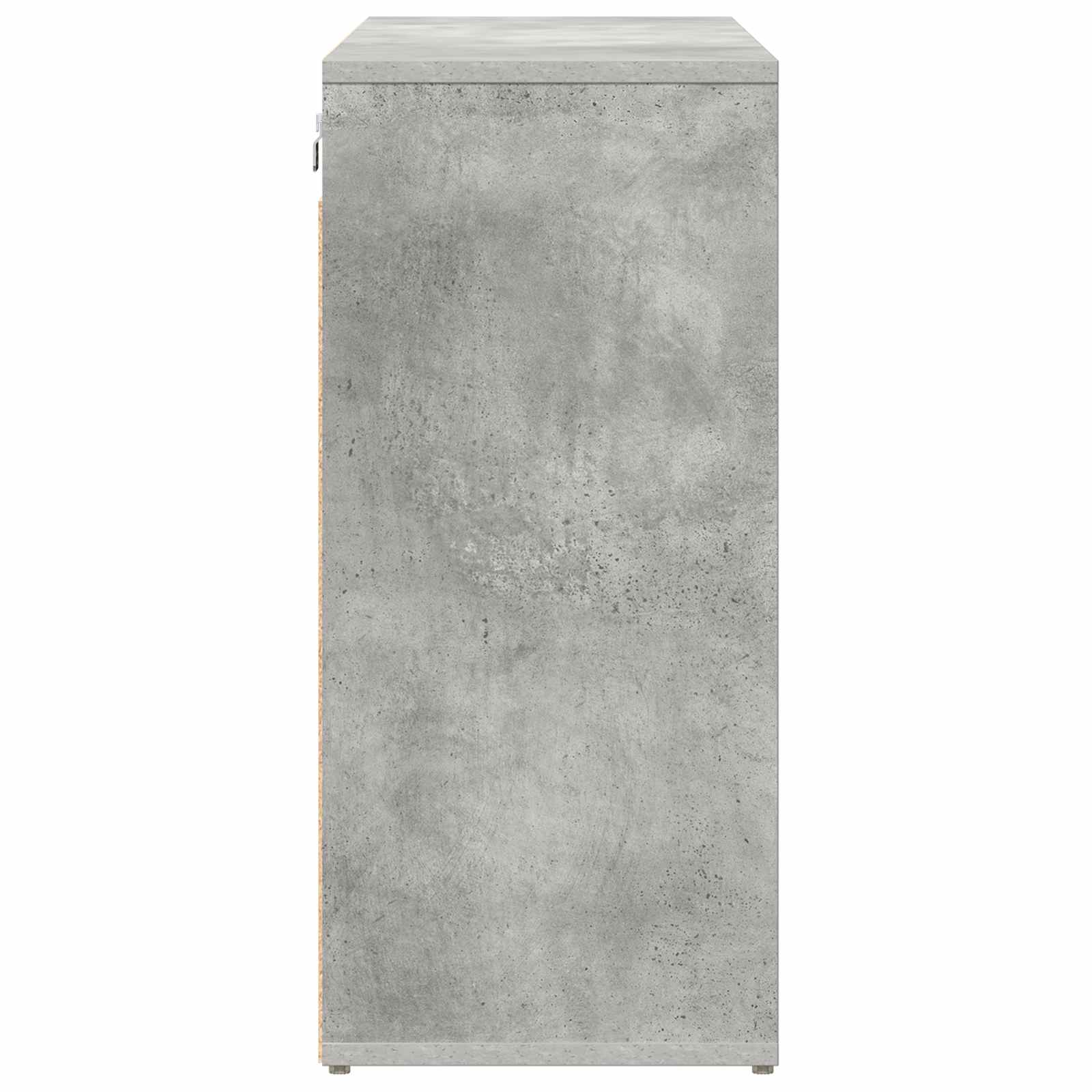 Cabinet à chaussures avec étagère Gris béton 103 x 30 x 67 cm - XIOS