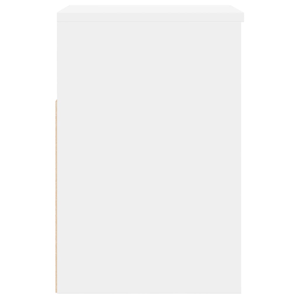 Banc à chaussures Blanc 60x30x45 cm Bois d’ingénierie - XIOS