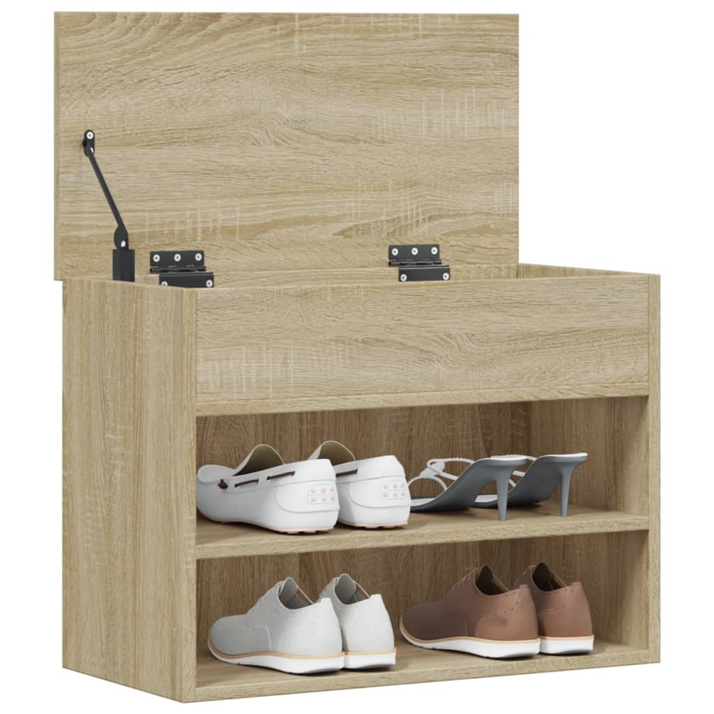 Banc à chaussures Chêne sonoma 60x30x45 cm Bois d’ingénierie - XIOS