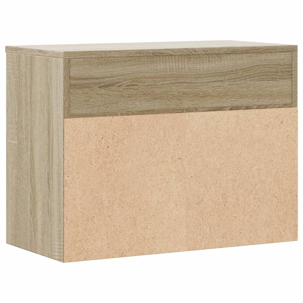 Banc à chaussures Chêne sonoma 60x30x45 cm Bois d’ingénierie - XIOS