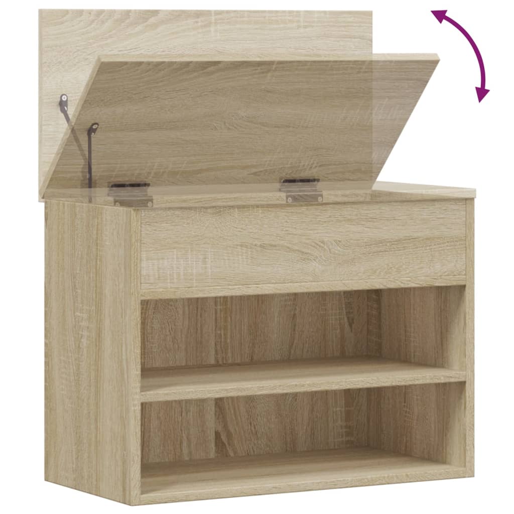 Banc à chaussures Chêne sonoma 60x30x45 cm Bois d’ingénierie - XIOS