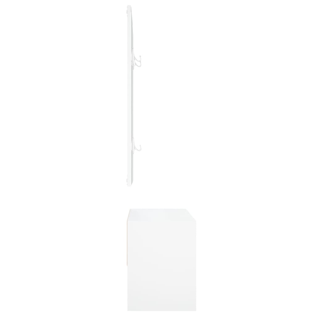 Ensemble de meubles de couloir Blanc Bois d'ingénierie - XIOS