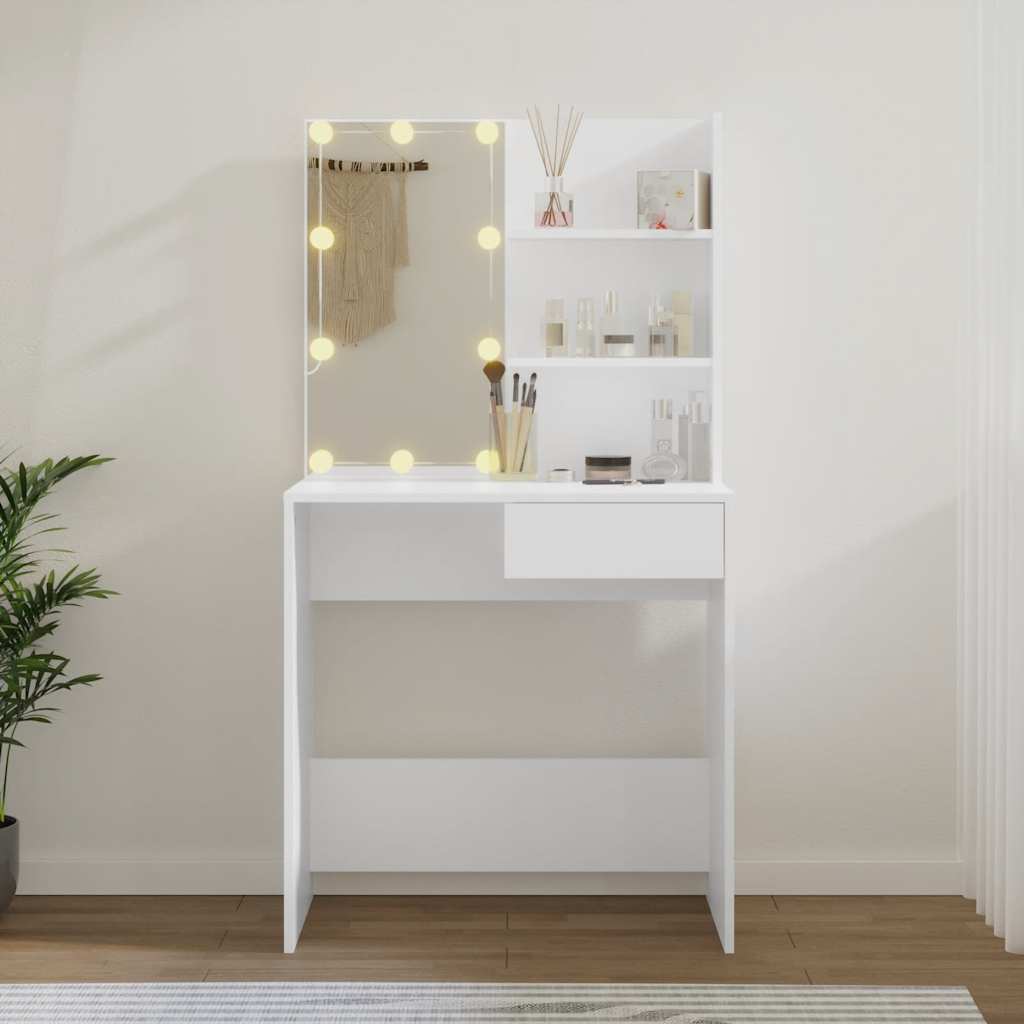 Coiffeuse avec LED Blanc 74,5x40x141 cm - XIOS