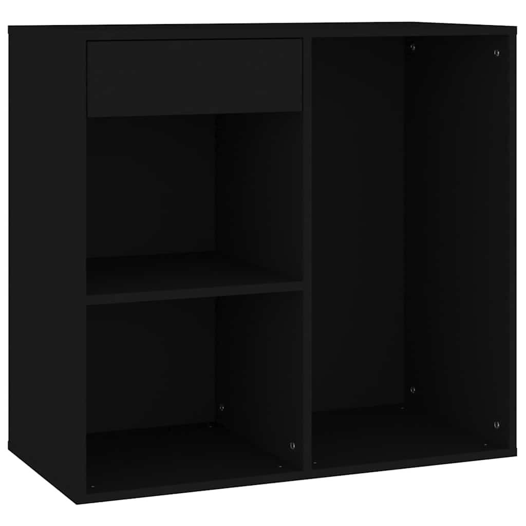 Armoire à cosmétiques noir 80x40x75 cm bois d'ingénierie - XIOS