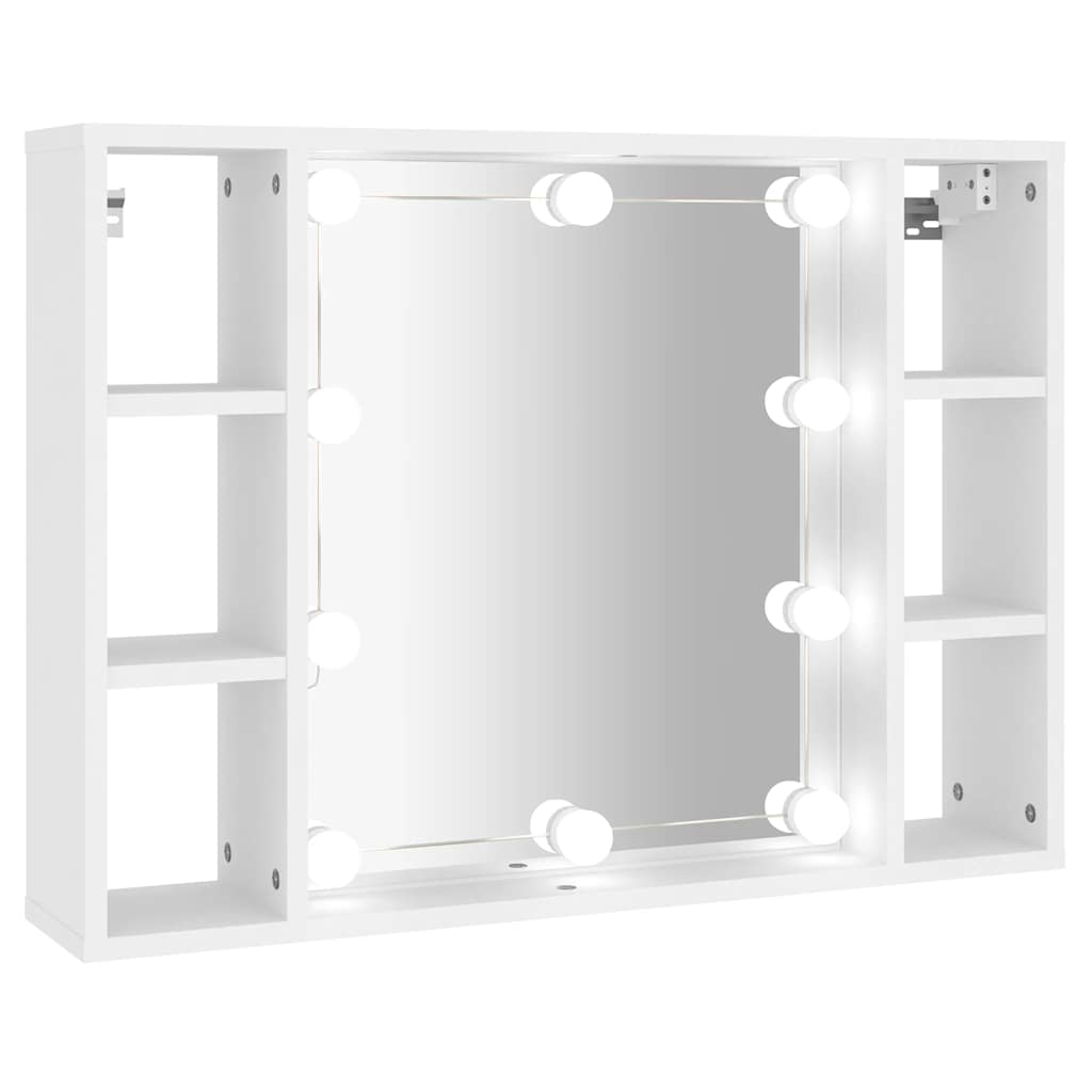 Armoire à miroir avec LED Blanc 76x15x55 cm - XIOS