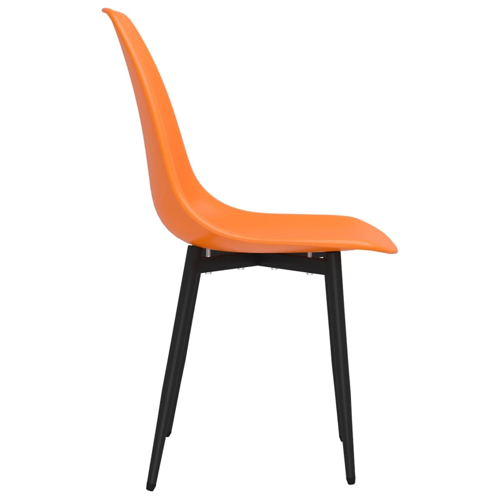 Chaises à manger lot de 4 orange PP - XIOS